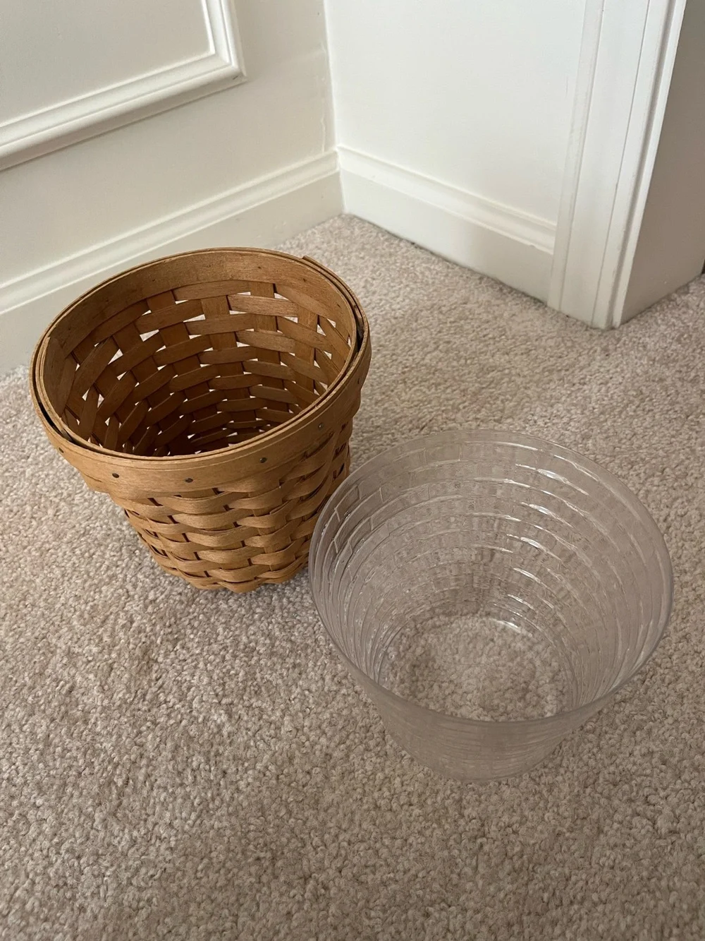 Lot of 3 Longaberger baskets from late 1990s to early 2000s.